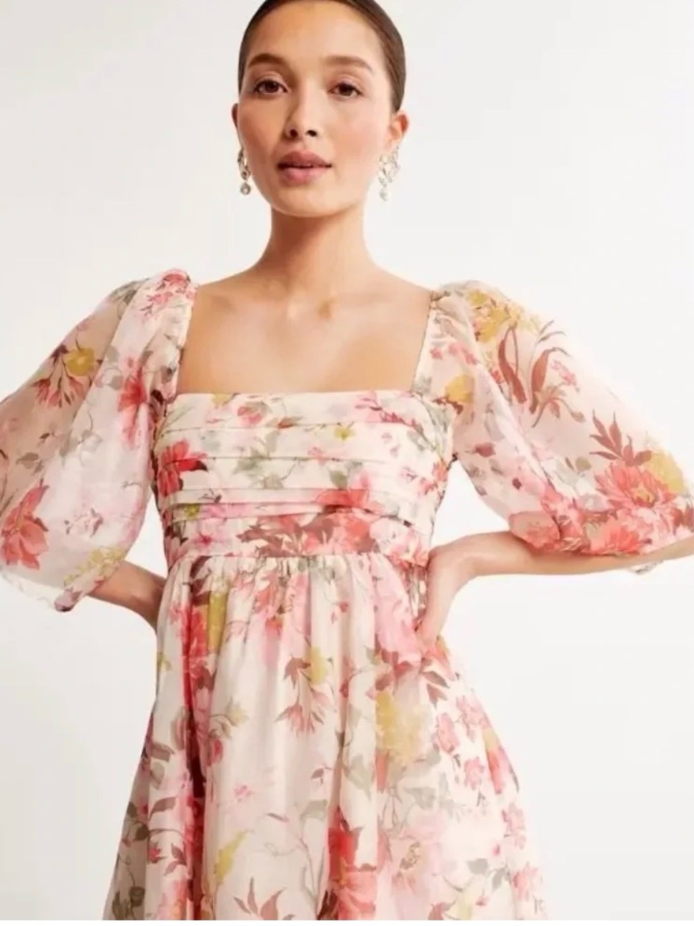 Women’s ABERCROMBIE & FITCH floral chiffon mini dress- Size XS